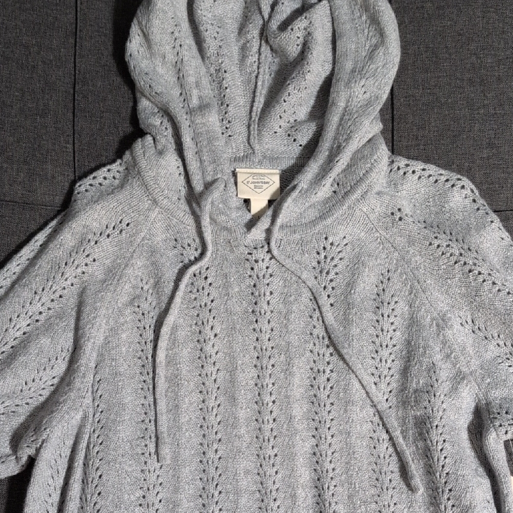 St. John's Bay Light Gray Knit Sweater